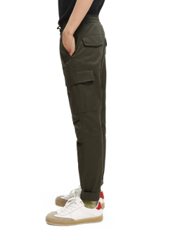 Scotch & Soda Loose tapered-fit organic cotton cargo trousers NHD-SDE