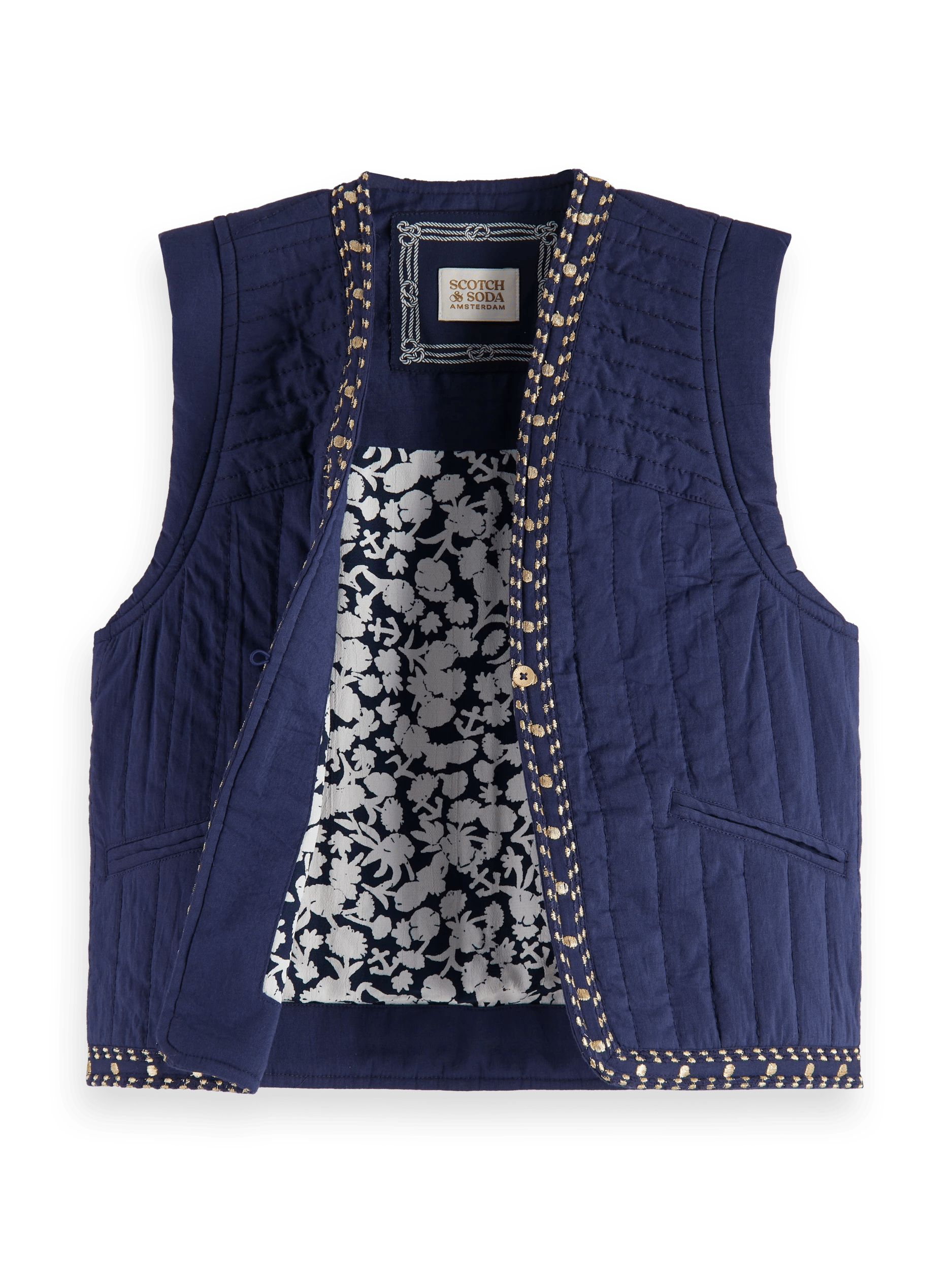 Scotch & Soda Embroidered gilet DTL1