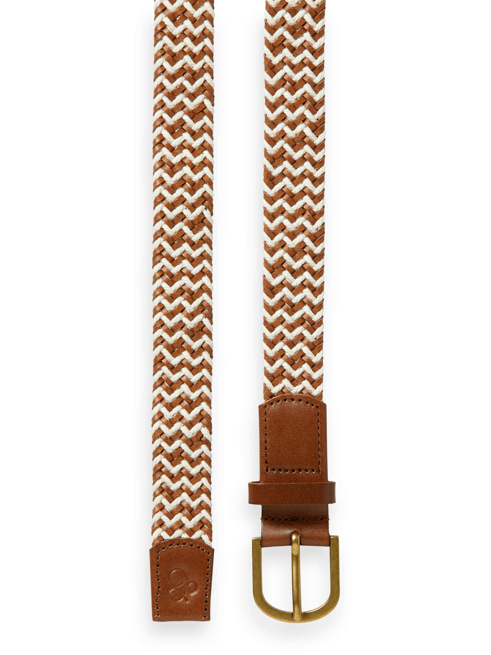 Scotch & Soda Braided leather & cord belt DTL1