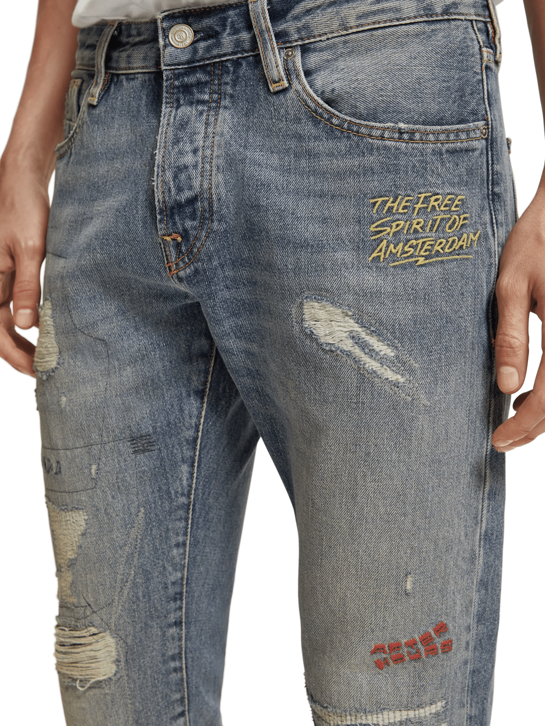 Scotch & Soda Die Premium-Jeans „Ralston“ im regulären Slim-Fit FIT-DTL2