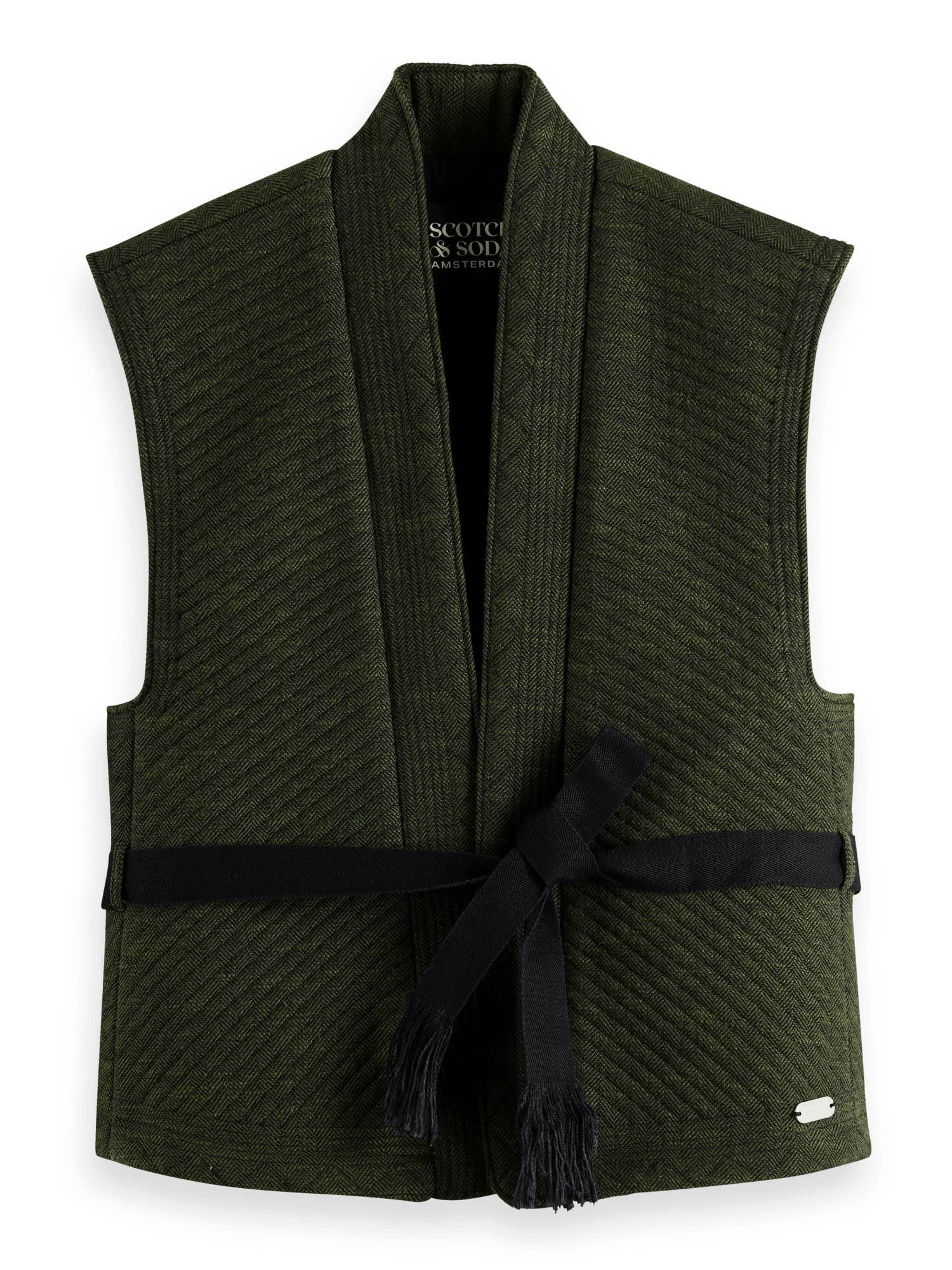 Scotch & Soda Belted quilted gilet FNT