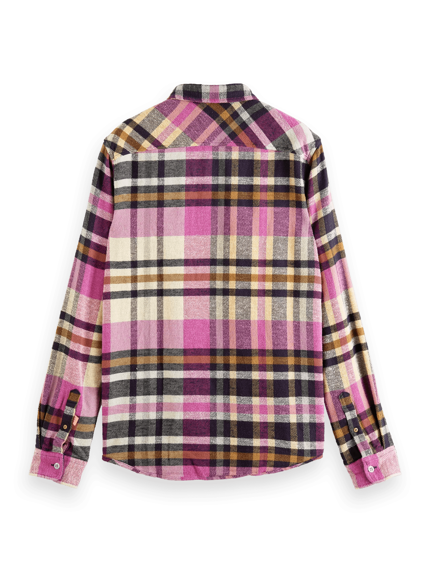 Scotch & Soda Regular-Fit checked brushed flannel shirt BCK