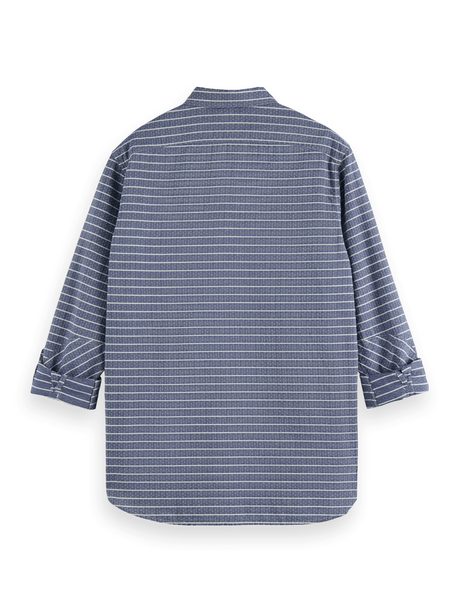 Scotch & Soda Regular fit striped sleeve-adjustment shirt BCK