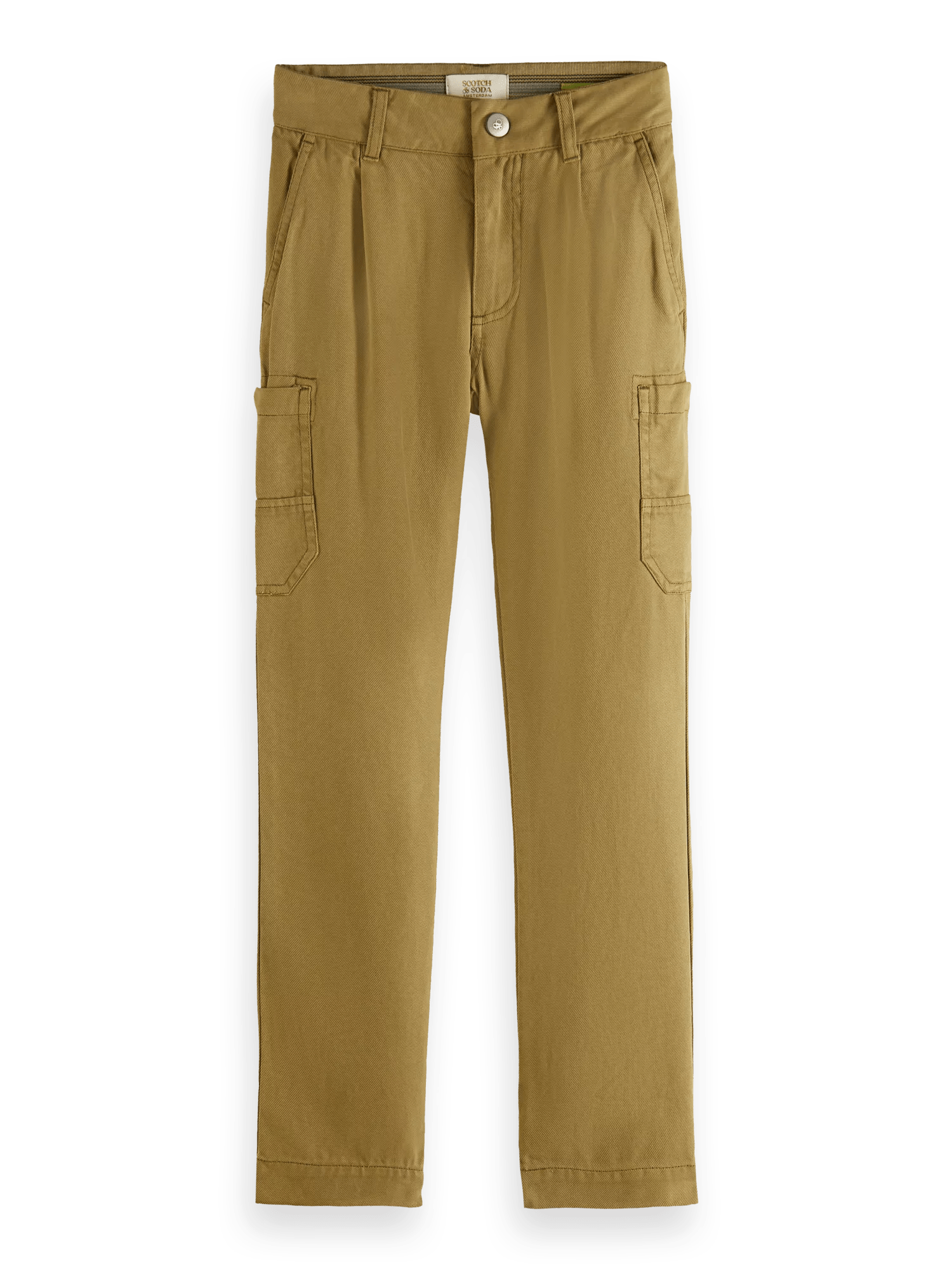Scotch & Soda Relaxed slim fit - Garment-dyed Tencel cargo pants FNT
