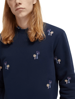 Scotch & Soda Regular fit embroidered sweatshirt MDL-DTL1