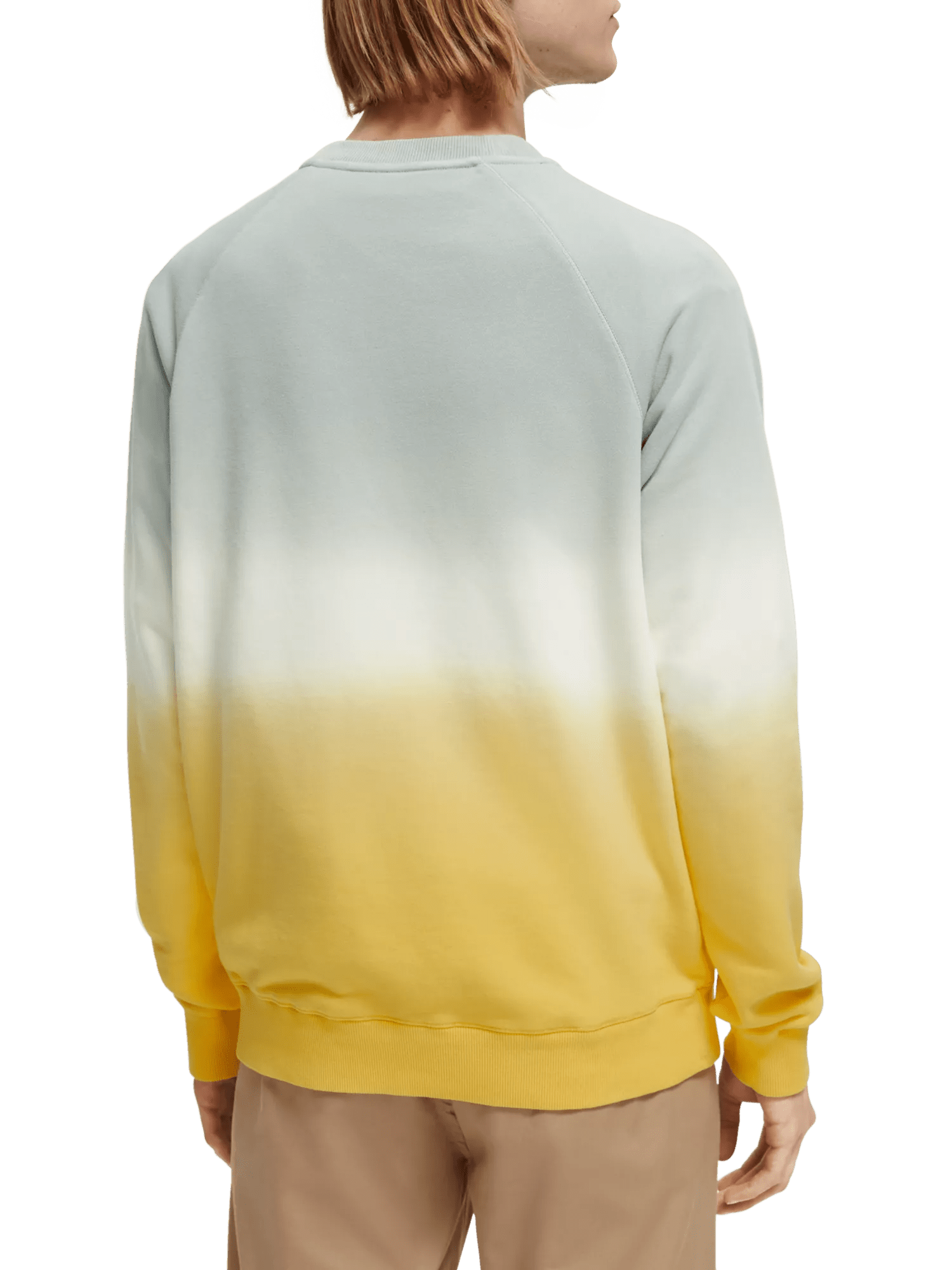 Scotch & Soda Dip-dyed crewneck artwork sweatshirt NHD-BCK