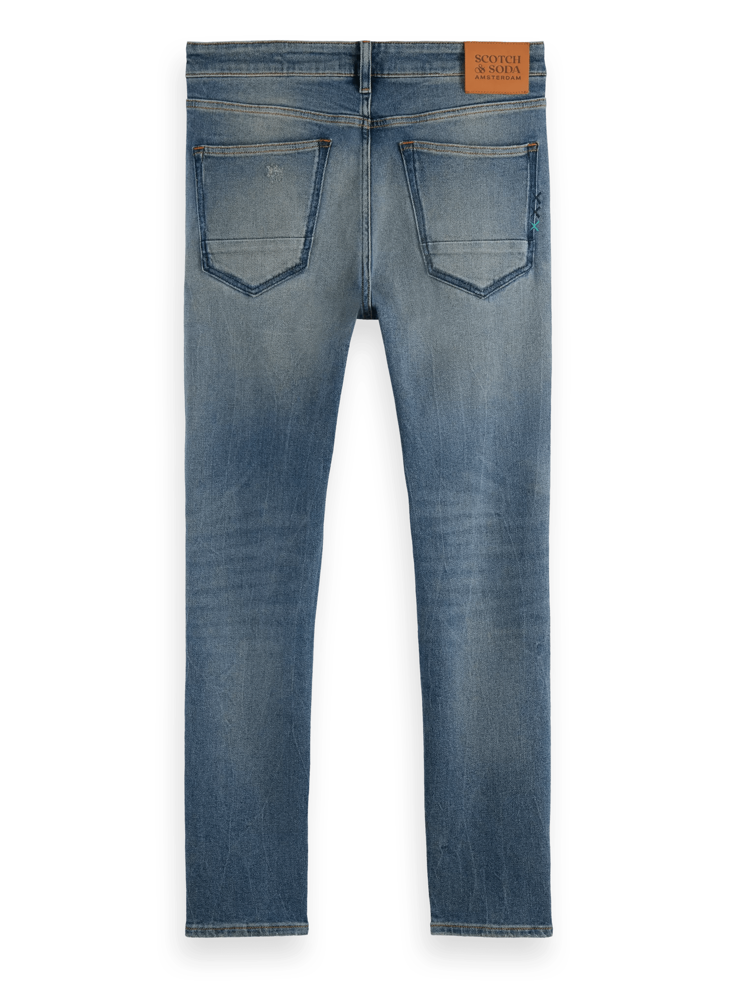 Scotch & Soda The Skim super-slim fit jeans - Broke Blauw BCK