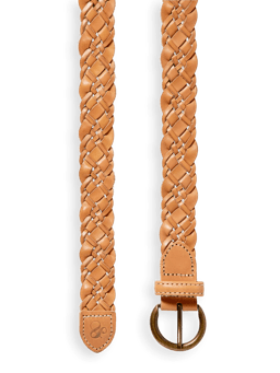 Scotch & Soda Braided leather belt DTL1