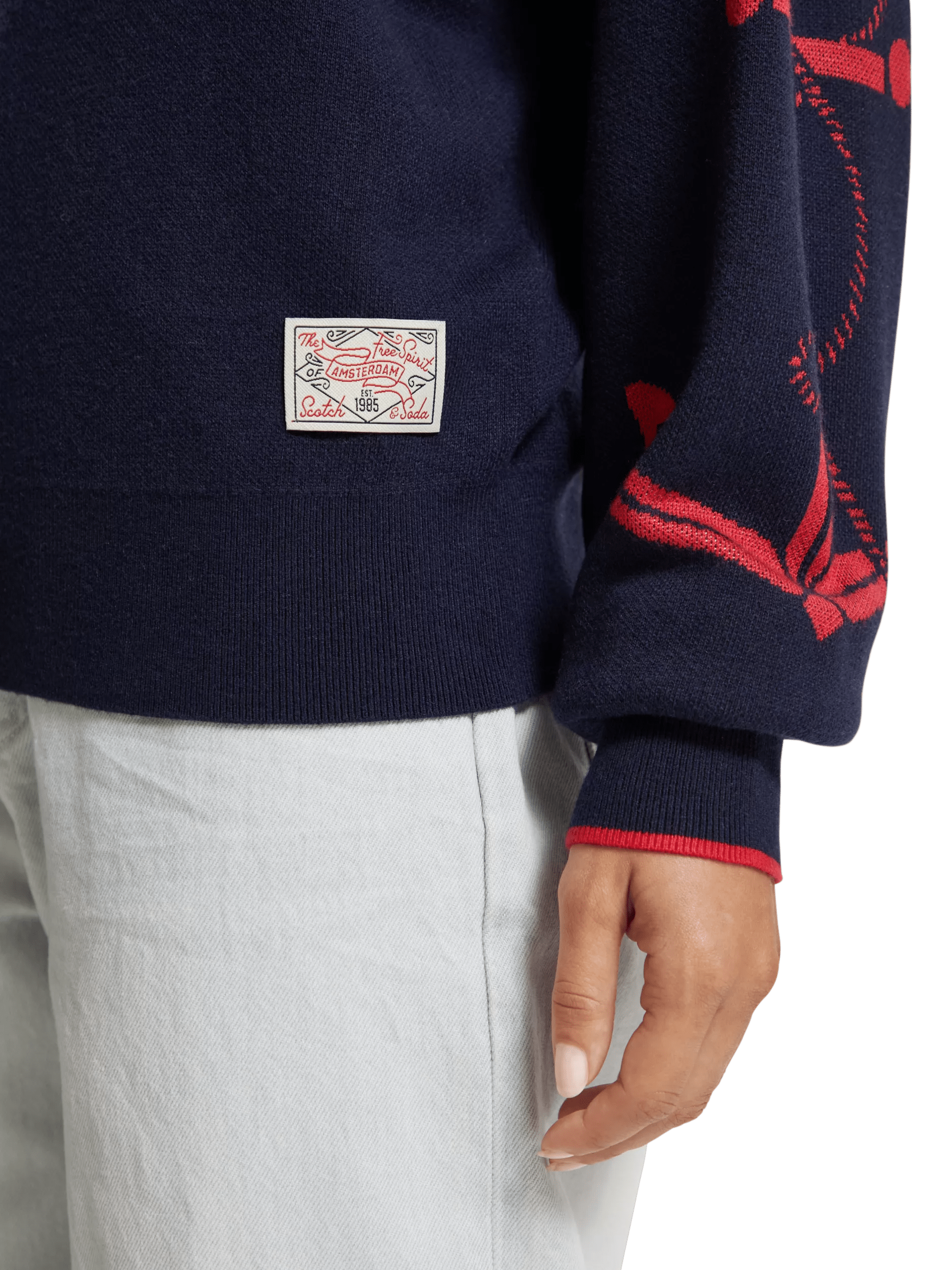 Scotch & Soda Graphic pullover sweater MDL-DTL2