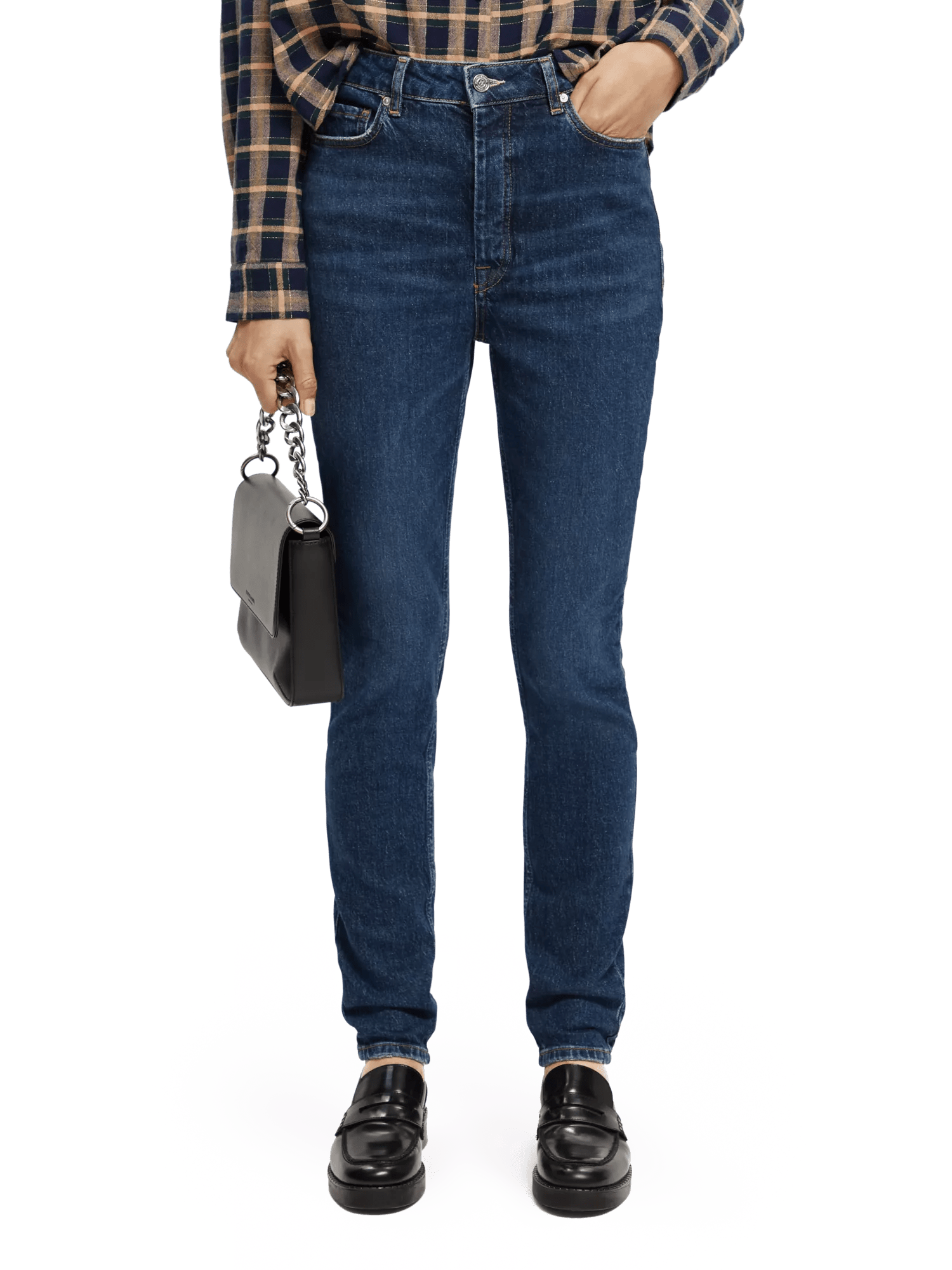 Scotch & Soda The Line high-rise skinny fit jeans NHD-CRP