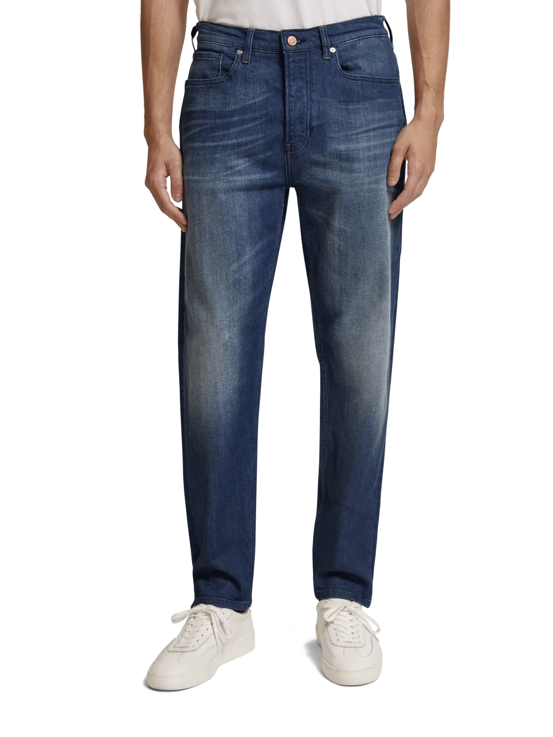 Scotch & Soda The Drop Regular Tapered-Fit-Jeans Scenic Blauw FIT-CRP