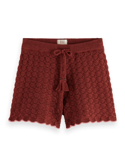 Scotch & Soda Pointelle knitted shorts FNT
