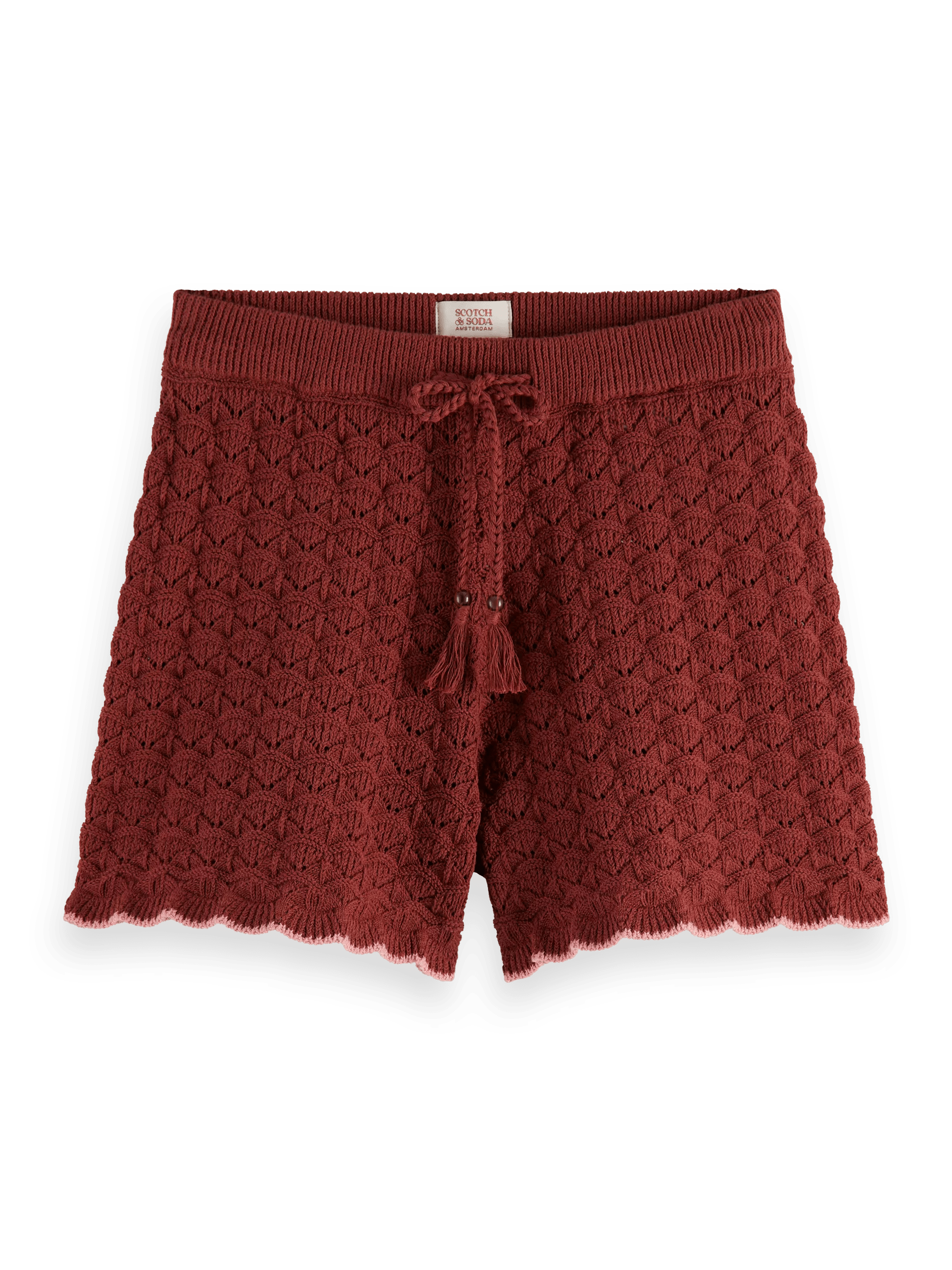 Scotch & Soda Pointelle knitted shorts FNT