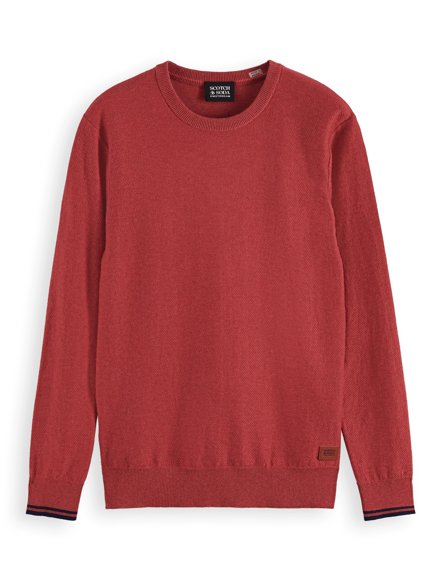 Scotch & Soda Structured crewneck sweater FNT