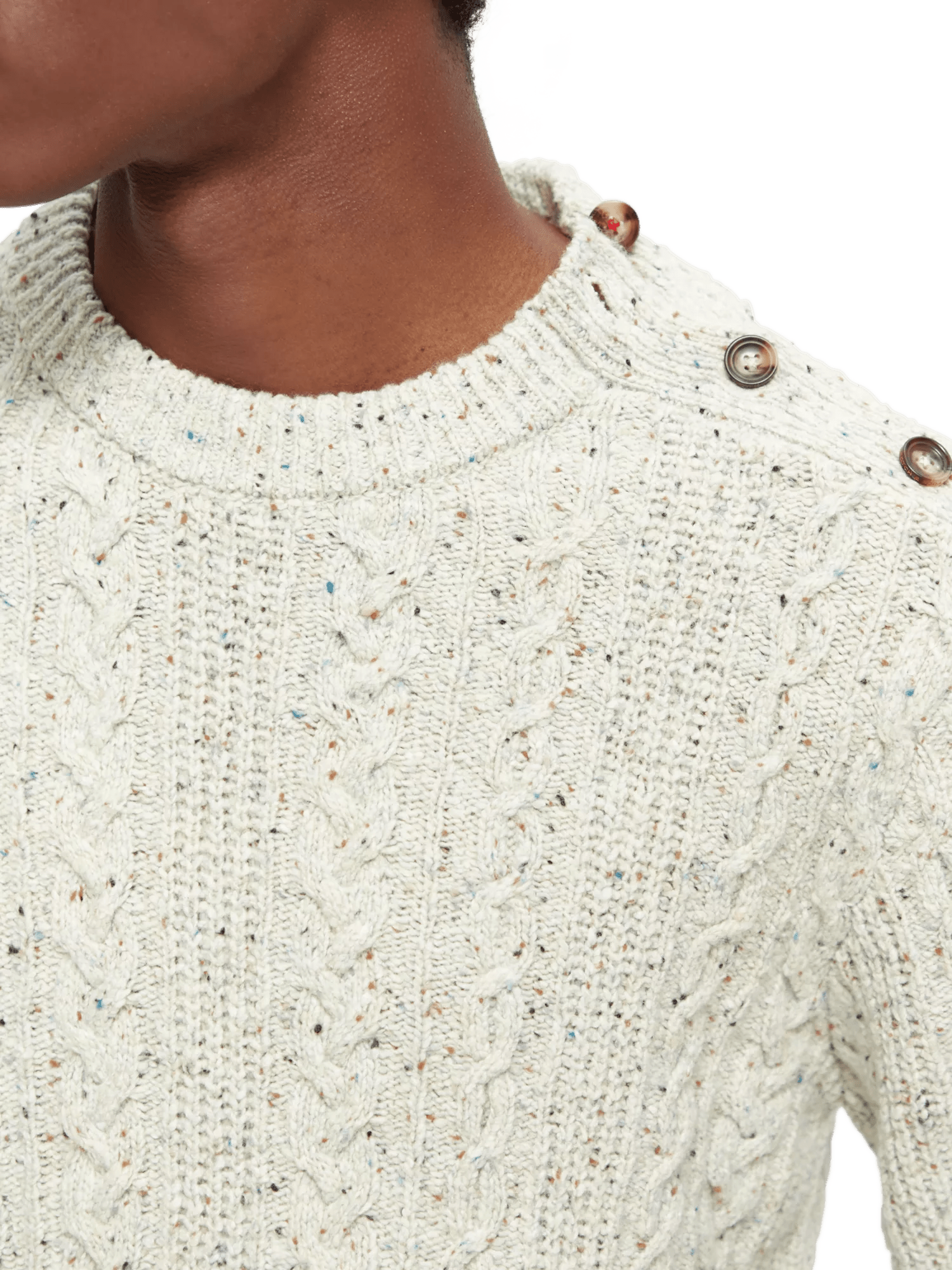 Scotch & Soda Cable knit wool-blended sweater NHD-DTL2