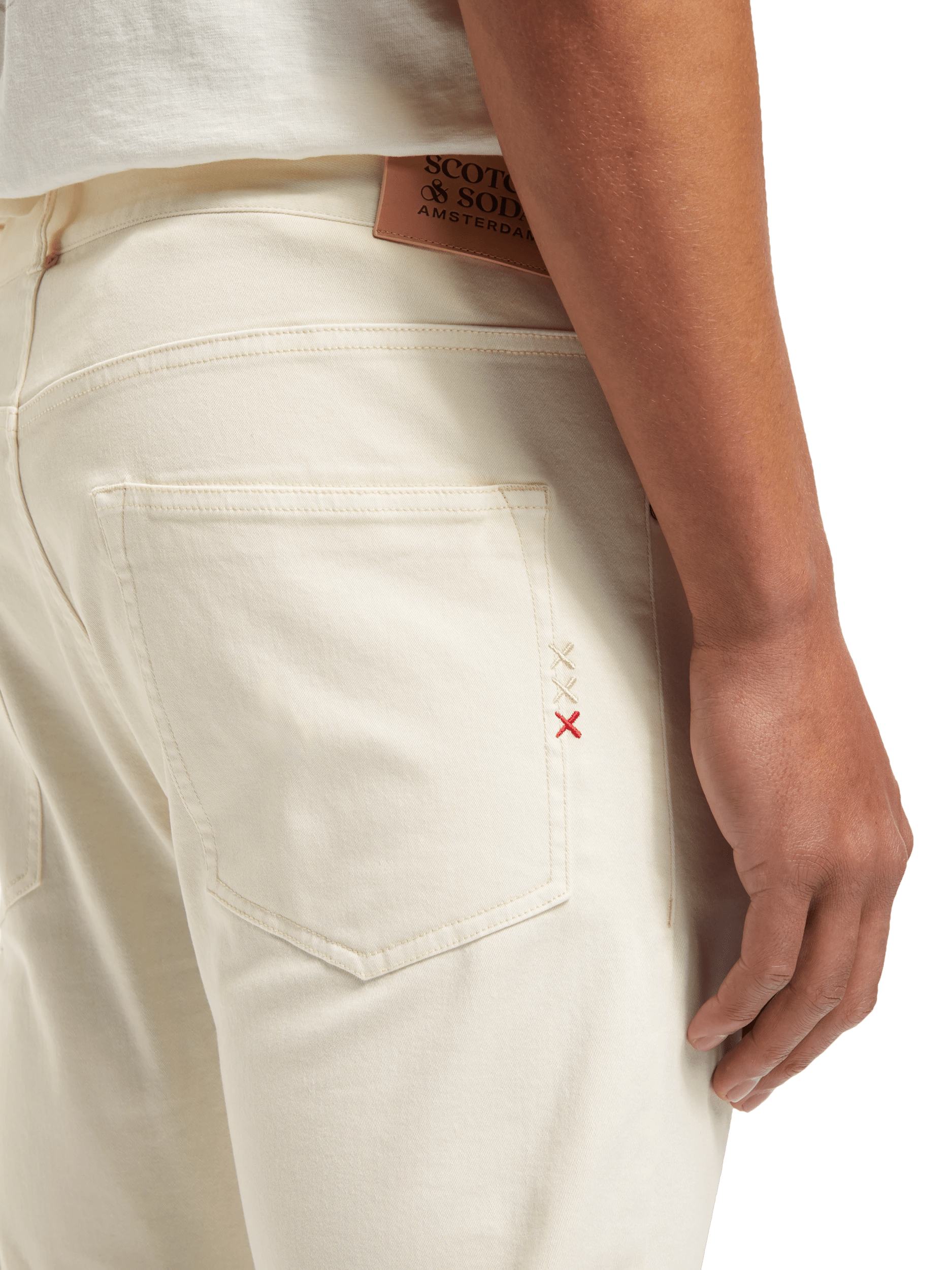 Scotch & Soda Ralston - Regular Slim fit garment-dyed 5-pocket pants MDL-DTL1
