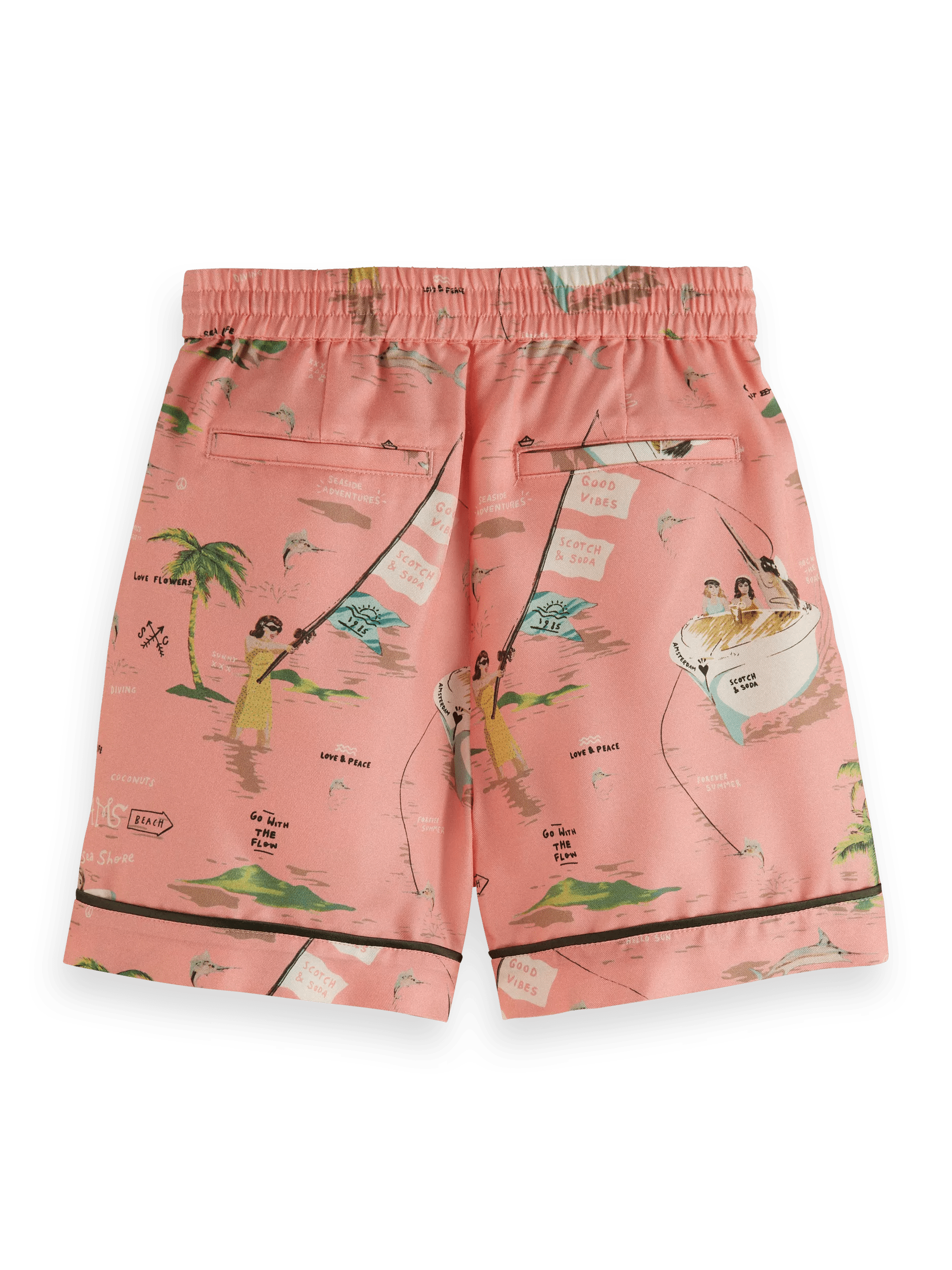 Scotch & Soda All-over printed shorts BCK