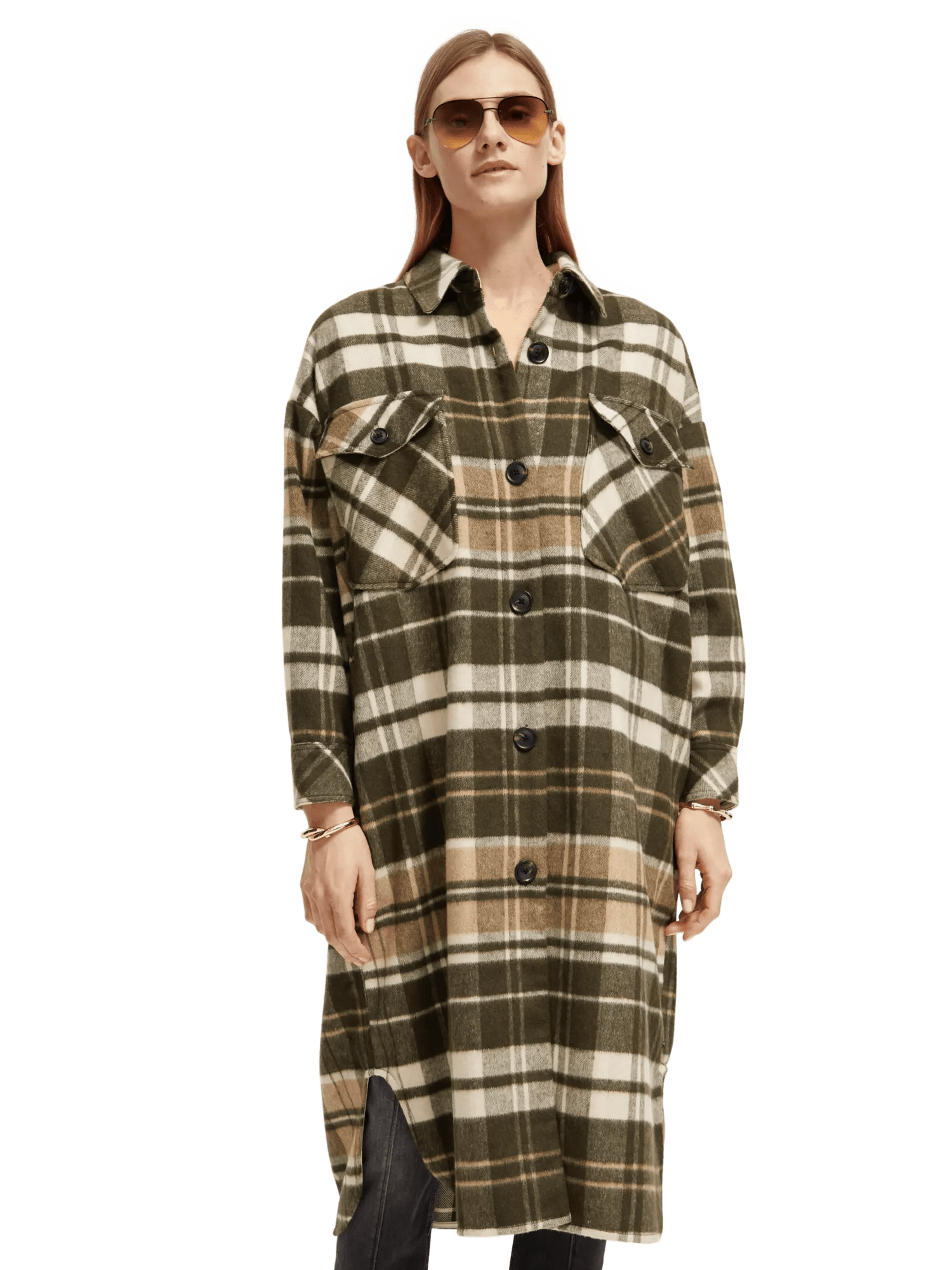 Scotch & Soda Checked wool-blended jacket MDL-DTL1