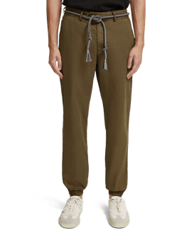 Scotch & Soda Relaxed linen-blended chino jogger FIT-CRP