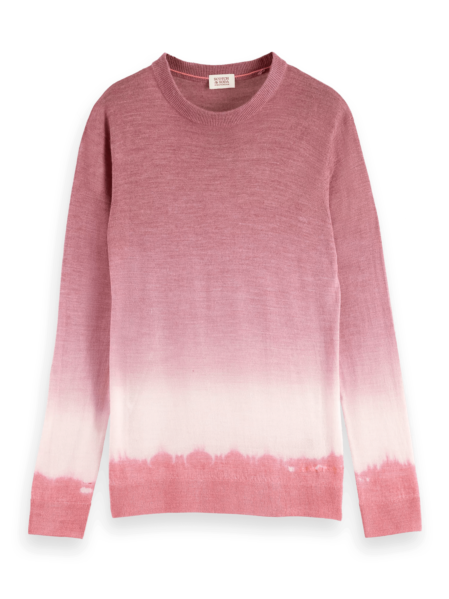 Scotch & Soda Tie-dyed wool-blend crewneck pullover FNT