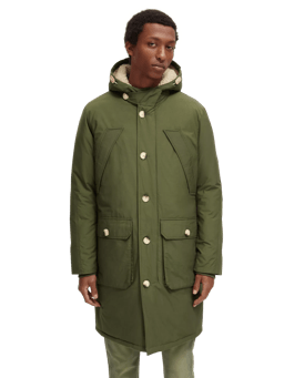 Scotch & Soda Water-repellent padded parka MDL-CRP