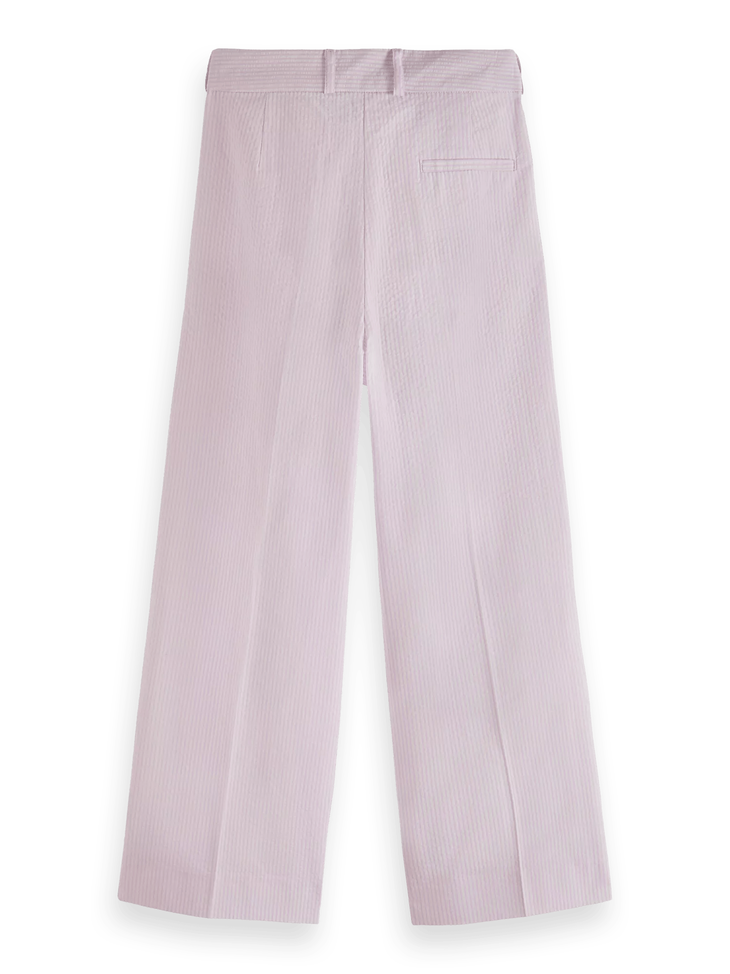 Scotch & Soda Striped wide-leg seersucker pants BCK