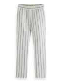 Scotch & Soda Relaxed tapered-fit linen-blended trousers NHD-CRP