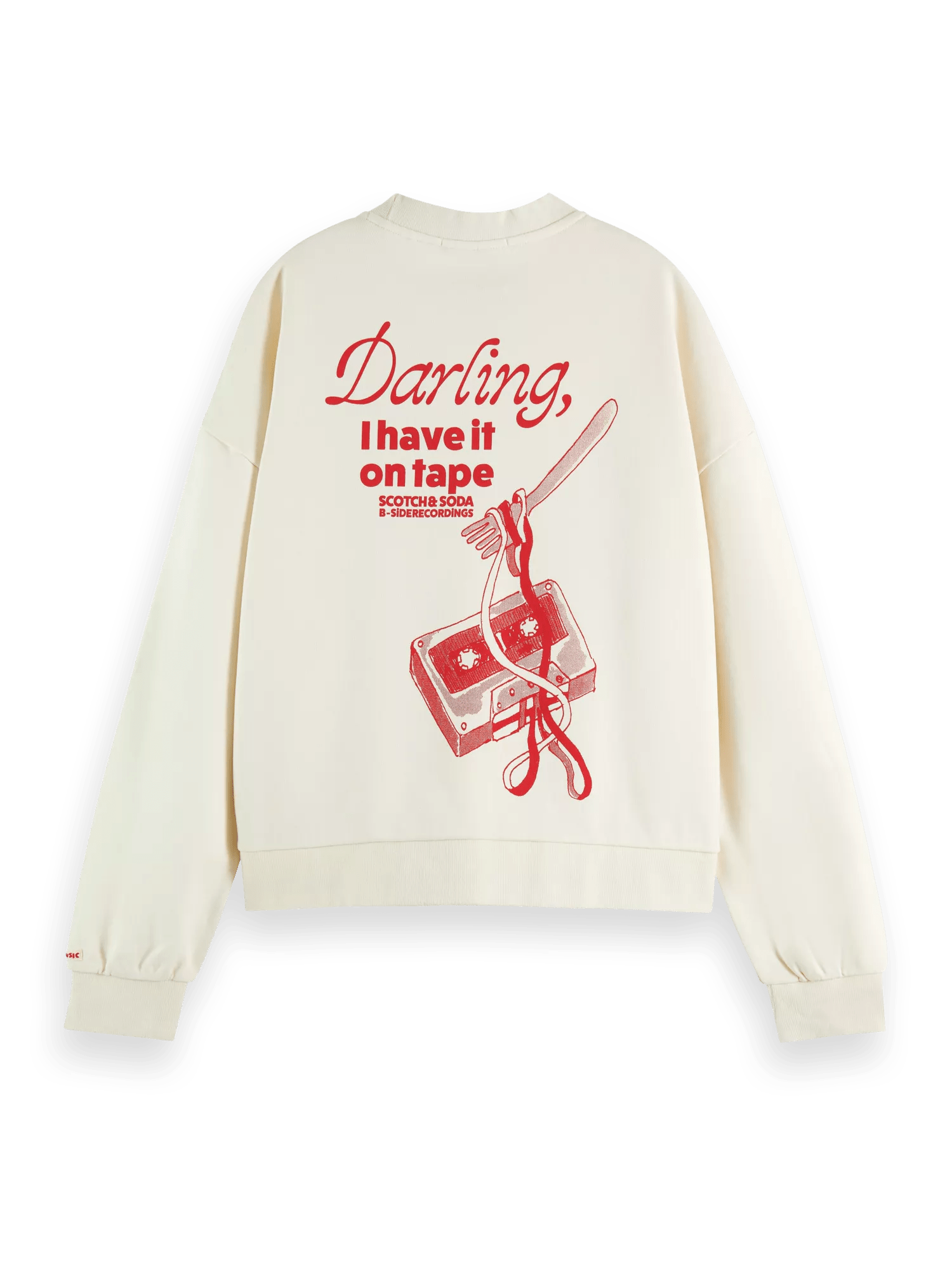 Scotch & Soda Losvallend sweatshirt met artwork BCK