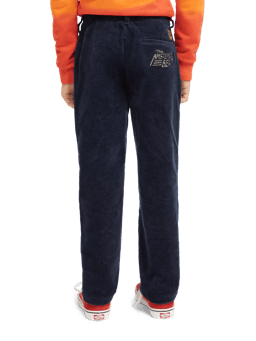 Scotch & Soda Loose tapered fit corduroy pants in Organic Cotton MDL-BCK