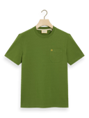 Scotch & Soda T-shirt met normale pasvorm en borstzak MDL-CRP