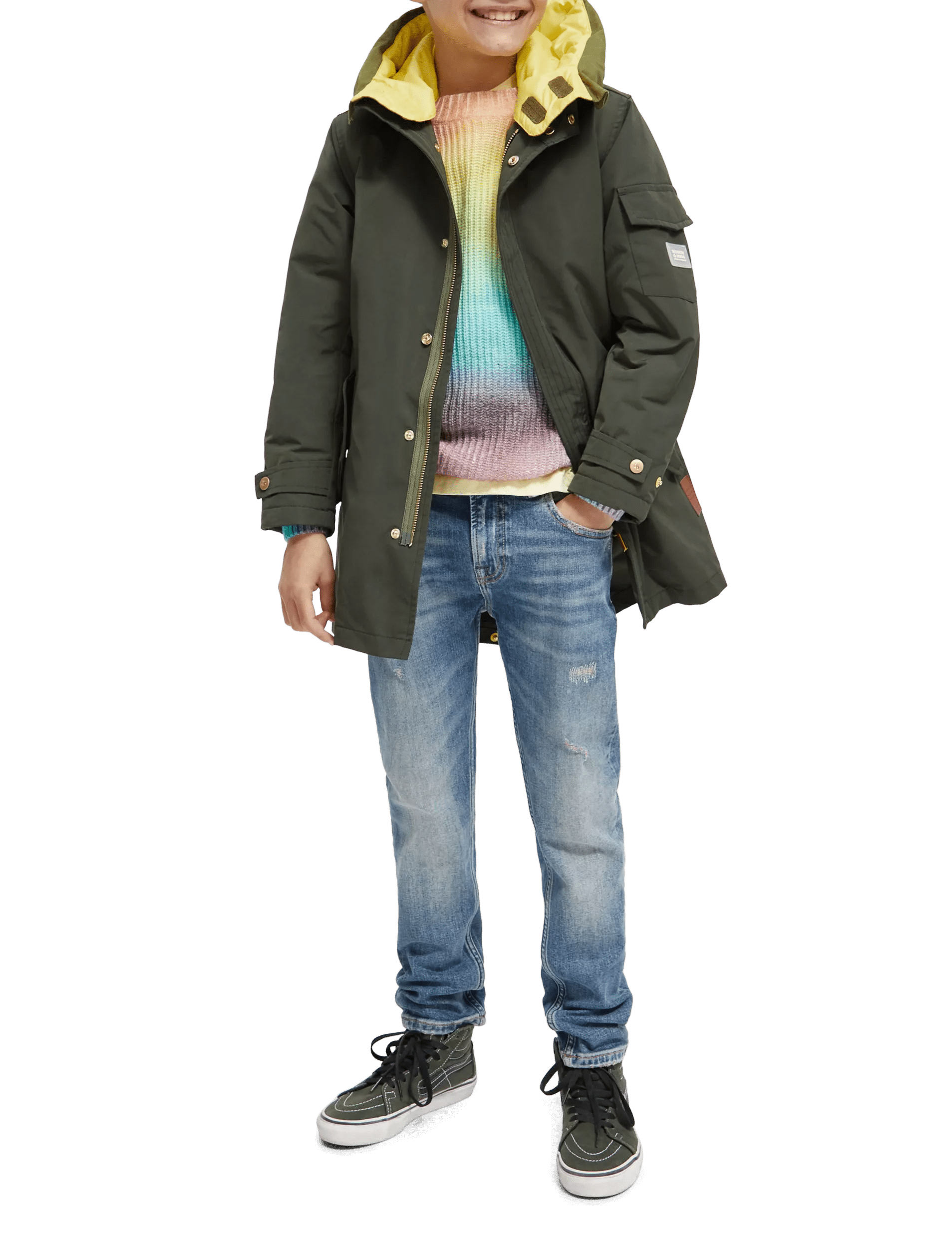 Scotch & Soda Water-repellent teddy-lined parka NHD-FNT
