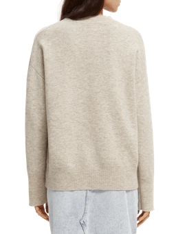 Scotch & Soda Oversized intarsia knitted sweater NHD-BCK