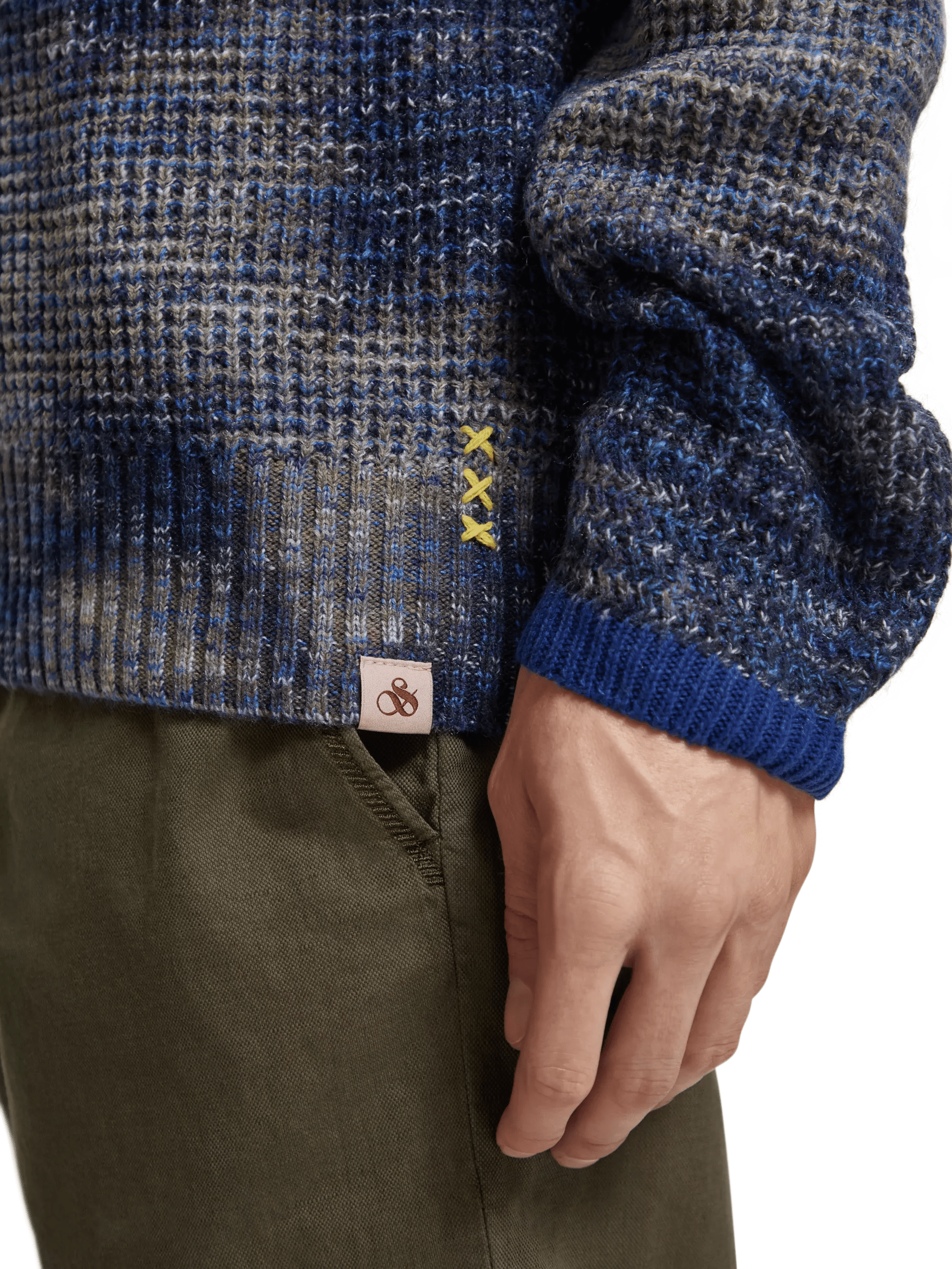 Scotch & Soda Waffle-knitted pullover sweater MDL-DTL1