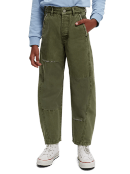 Scotch & Soda The Tide balloon fit chino with hem embroideries NHD-CRP