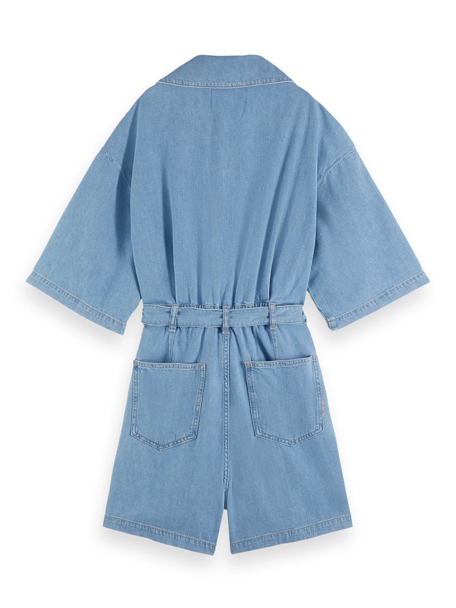 Scotch & Soda Worked out denim jumpsuit - Free Thinker BCK