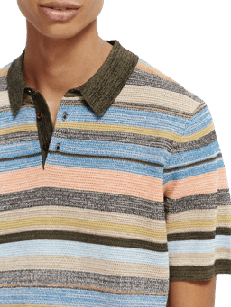 Scotch & Soda Cotton structure-knitted polo NHD-DTL1