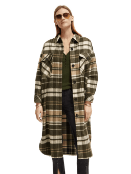 Scotch & Soda Checked wool-blended jacket MDL-CRP