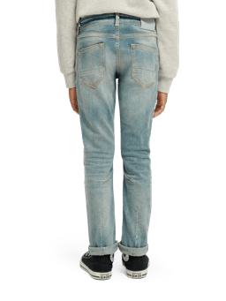 Scotch & Soda The Singel slim tapered jeans —  Cut the grass NHD-BCK