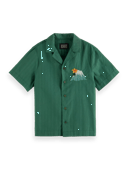Scotch & Soda Camp-overhemd met korte mouwen en borduursel NHD-CRP