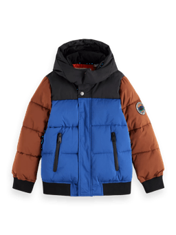 Scotch & Soda Hooded water-repellent puffer jacket FNT