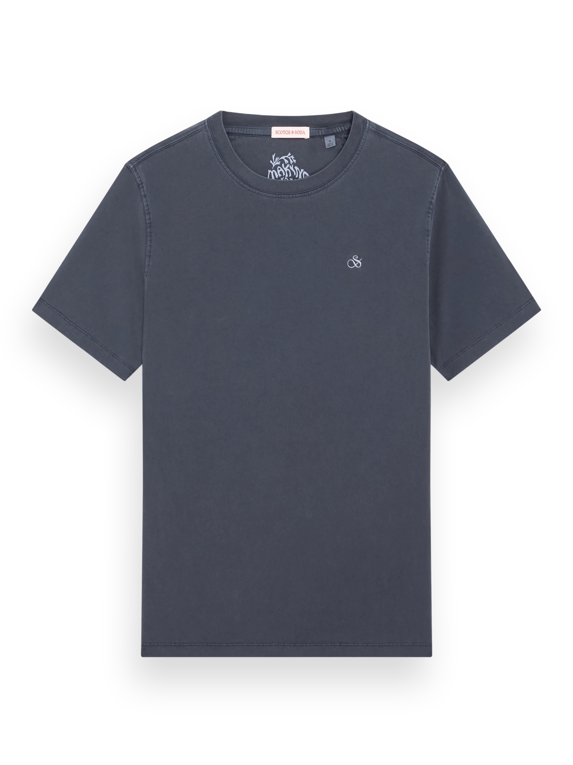 Scotch & Soda Garment-dyed logo T-Shirt FNT