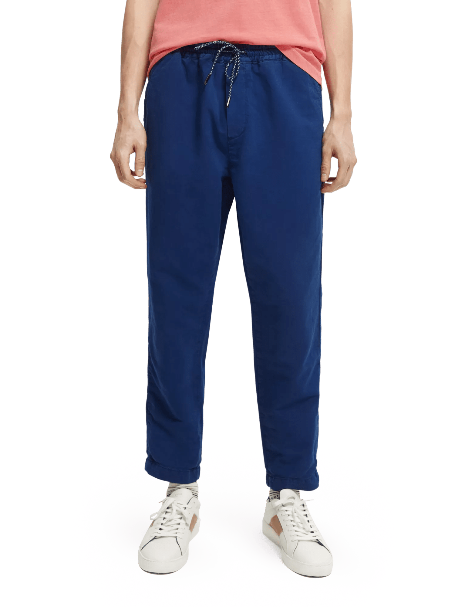 Scotch & Soda Fave regular tapered fit linen blended garment-dyed jogger NHD-CRP