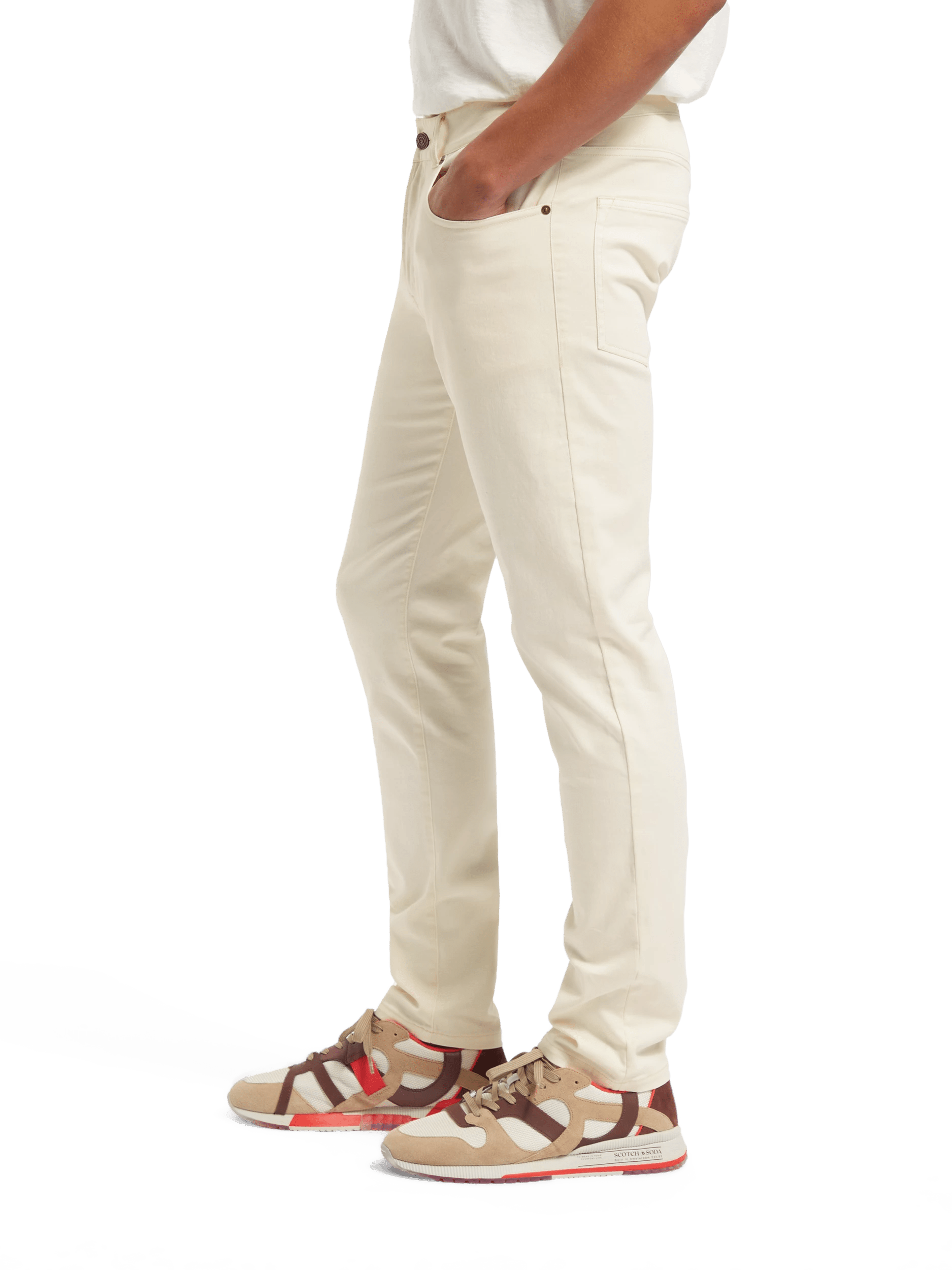 Scotch & Soda Ralston - Regular Slim fit garment-dyed 5-pocket pants FIT-SDE
