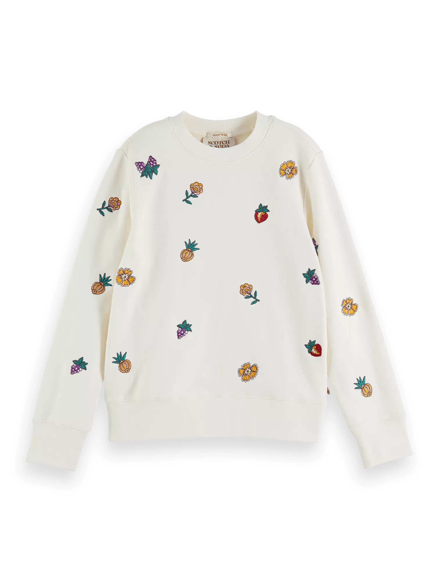 Scotch & Soda All-over embroidered regular-fit sweatshirt FNT