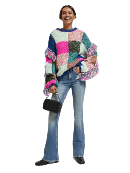 Scotch & Soda Multicolour hand-knit sweater MDL-FNT