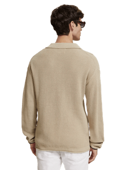 V-neck knitted sweater
