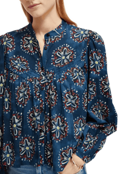 Scotch & Soda Geprinte blouse met lange mouwen MDL-DTL1