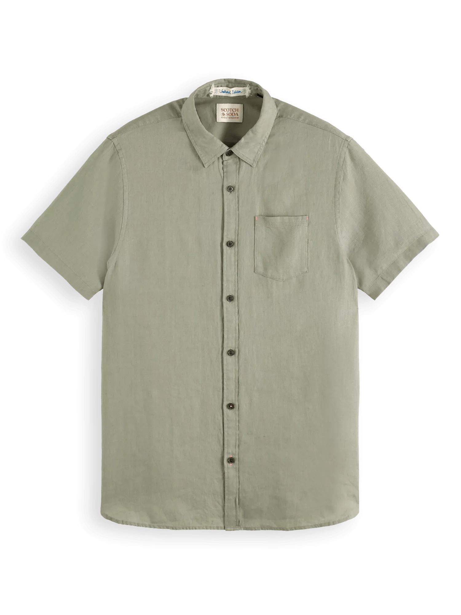 Scotch & Soda Short sleeve linen shirt FNT
