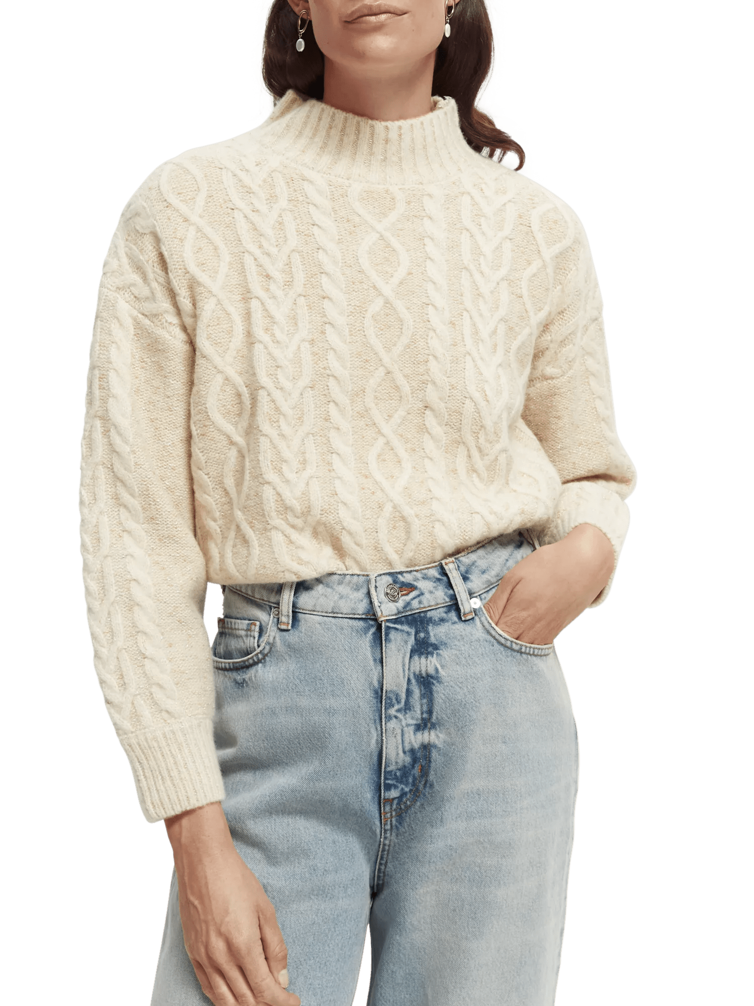 Scotch & Soda Wool-blended knitted turtleneck sweater NHD-CRP