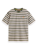 Scotch & Soda Washed Yarn Dye Stripe T-Shirt 23165015_FNT